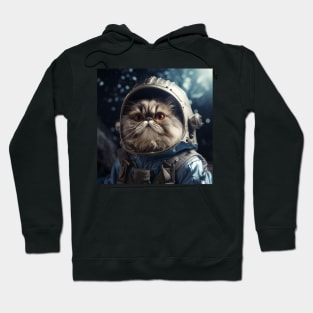 Astronaut Cat in Space - Persian Hoodie